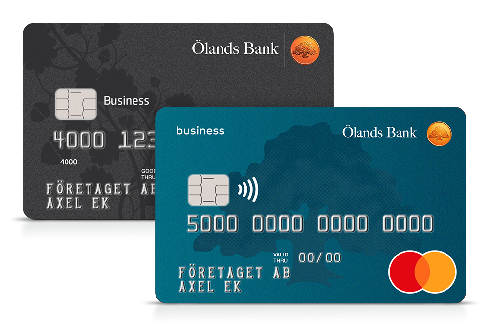 Mastercard Bankkort Business och Visa Business Card
